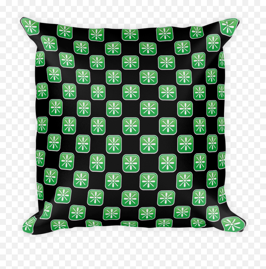 Download Hd Emoji Pillow - Sparklejust Emoji Mermaid Aqua Green Checkered Black,Sparkle Emoji