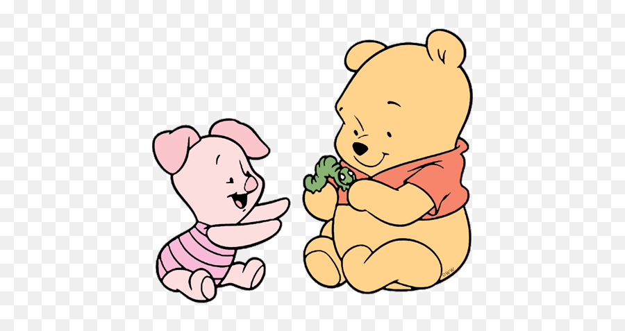 Clipart Winnie The Pooh Baby - Novocomtop Winnie Pooh Y Piglet Bebes Emoji,Piglet From Winnie The Poo Emojis