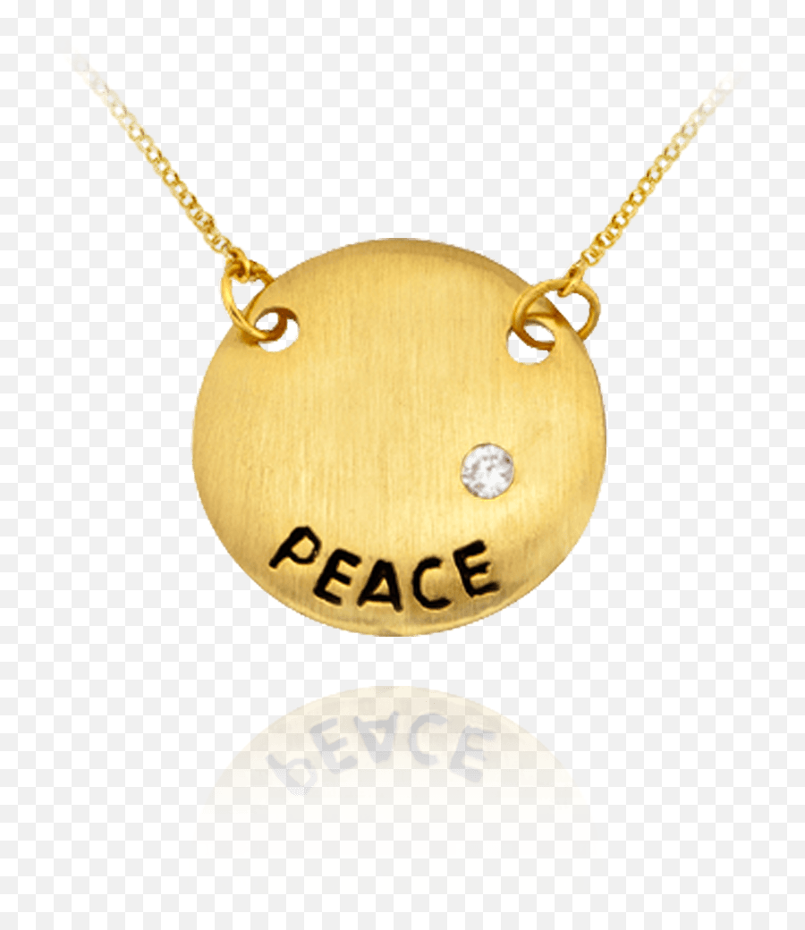 Peace Circle Pendant - Solid Emoji,Peace Emoticon Circle