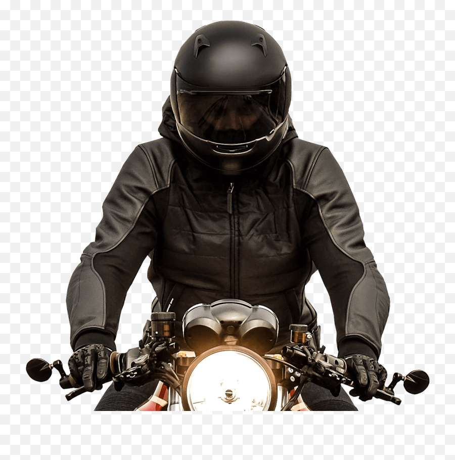 Motorcycle Accident Attorney - Motorcycle Rider Front View Png Emoji,Motorcycle Emoticons For Facebook