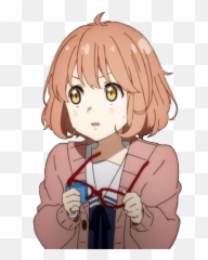 Telegram Sticker 7 From Collection Anime - Aesthetic Girl Anime Short Hair Emoji,Mirai Kuriyama Emojis