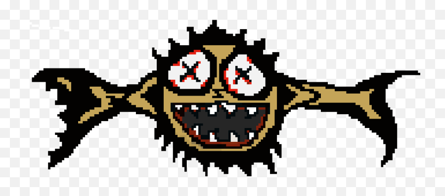 Hell Guppy 2 Pixel Art Maker Emoji,Hell Emoticon