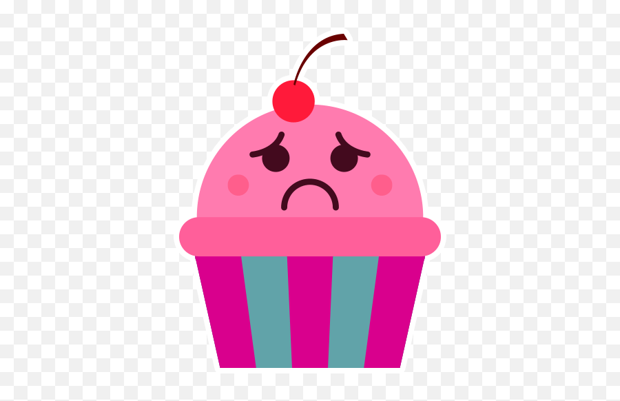 Cupcake Emoji By Marcossoft - Sticker Maker For Whatsapp,Pink Circle Emoji