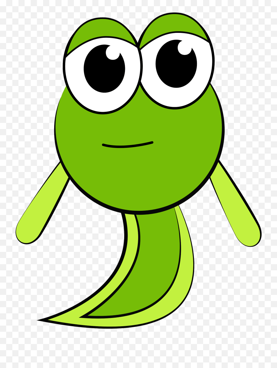 Cartoon Tadpole Clipart Free Download Transparent Png - Cartoon Tadpole Emoji,Animated Frog Emoticon