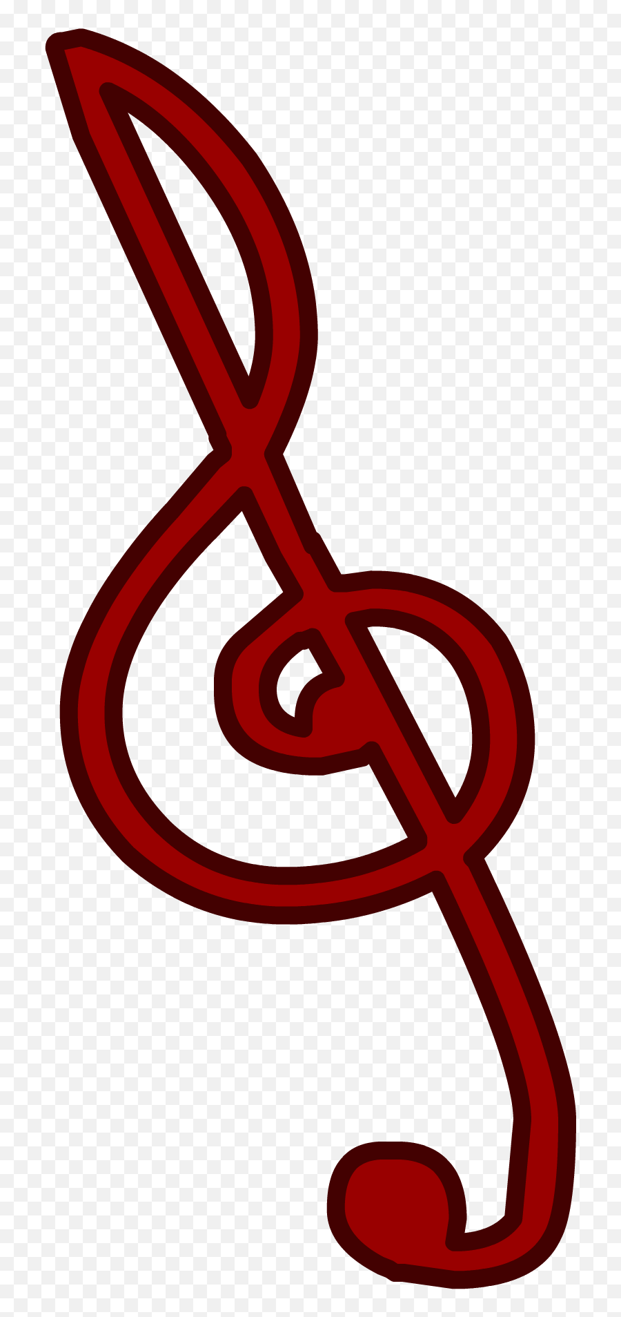 Treble Clef - Treble Clef Red Png 1013448 Hd Wallpaper Emoji,Treble Clef Emoji