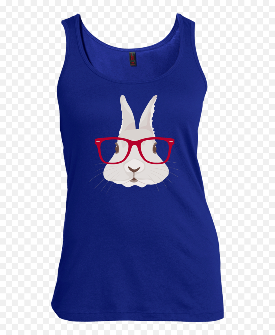 Motheru0027s Day - Adorable Hipster Emoji Bunny Rabbit Women Active Tank,Funny Emoji Shirts