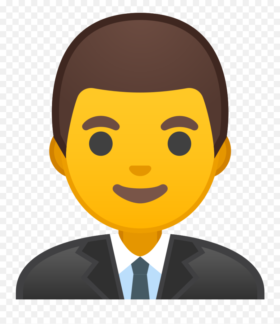 Man Office Worker Emoji - Emoji Empresario,Director Emoji