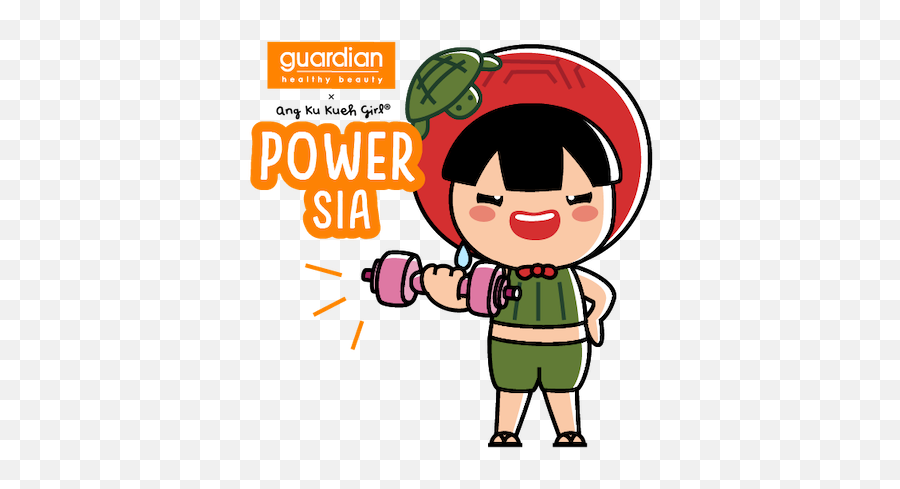 Guardian X Angkukuehgirl By Ang Ku Kueh Girl Pte Ltd Emoji,Girl X Emoji