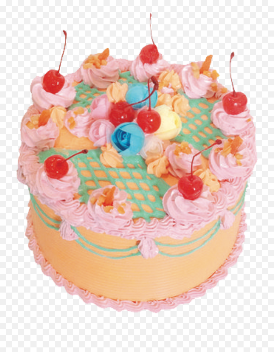 Remix Cake Birthday Sticker - Cake Decorating Supply Emoji,Peach Emoji Cake