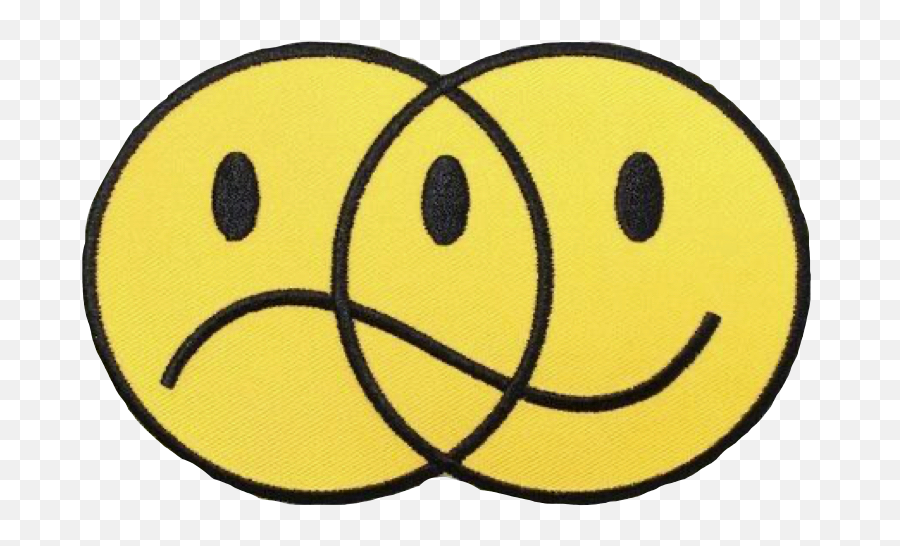 Smiley Smileyface Yellow Sticker By Blm - Smiley And Sad Face Combined Emoji,Frown Emoticon