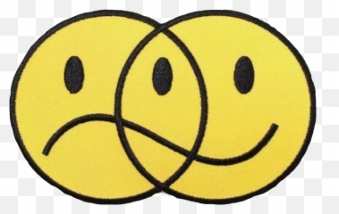 Smiley Smileyface Yellow Sticker By Blm - Smiley And Sad Face Combined Emoji,Frown Emoticon
