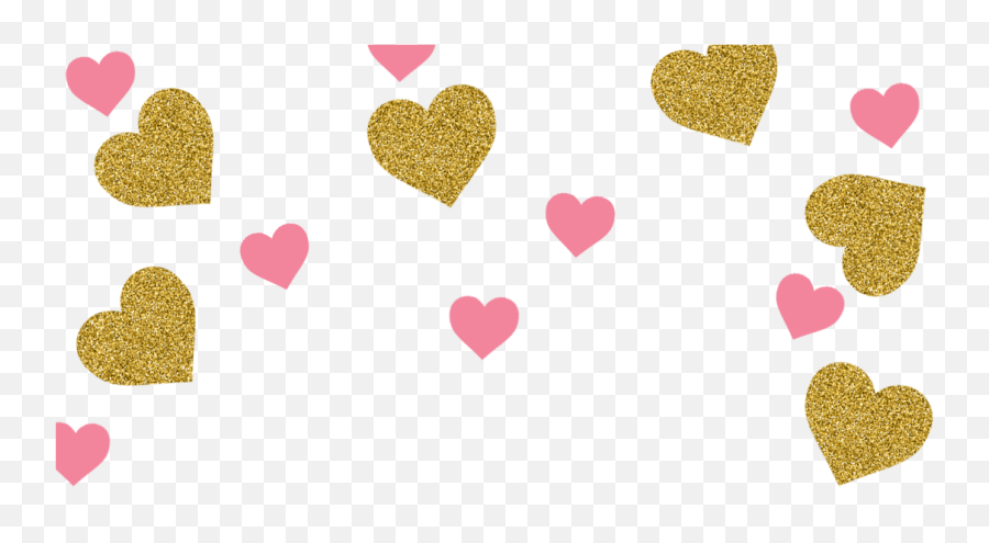 Transparent Confetti Background Vector Png - Pink And Gold Pink Yellow Confetti Png Emoji,Golden Heart Emoji