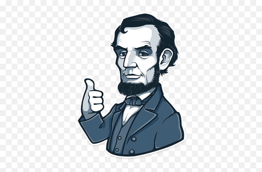 Stickers Done Right - Abraham Lincoln Thumbs Up Emoji,Okay Hand Emoji