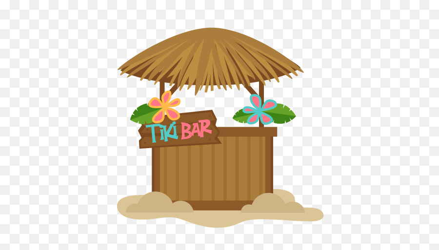 Tiki Bar - Tiki Hut Clipart Emoji,Hula Girl Emoticon