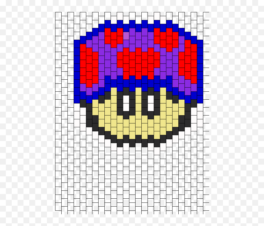 Kandi Patterns For Kandi Cuffs - Characters Pony Bead Patterns Halloween Kandi Mask Patterns Emoji,Mario Mushroom Emoticon