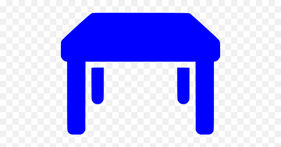 Blue Table Icon - Free Blue Furniture Icons Table Blue Icon Png Emoji,Emoticon Text Table