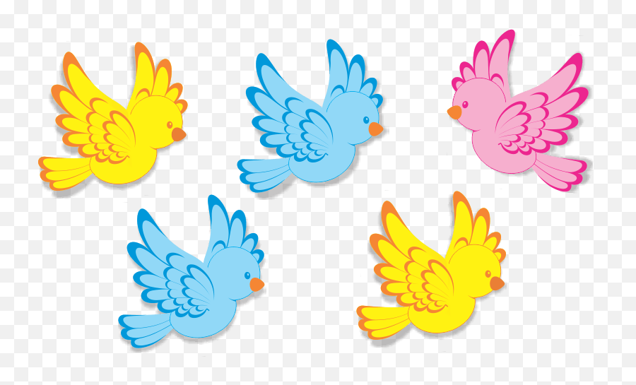 Aplique Acessórios Pássaros Estampados - Piffer E Cia Happy Emoji,Apliques De Emotions Em Eva