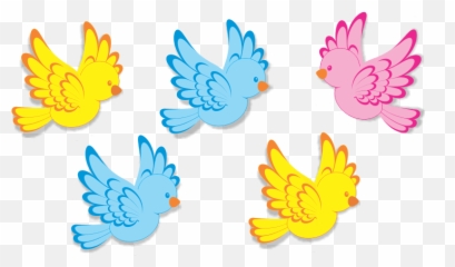 Aplique Acessórios Pássaros Estampados - Piffer E Cia Happy Emoji,Apliques De Emotions Em Eva