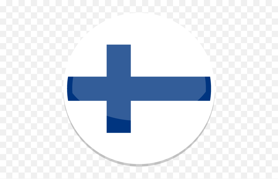Finland Icon Round World Flags Iconset Custom Icon Design - Round Finland Flag Png Emoji,Finnish Emoji
