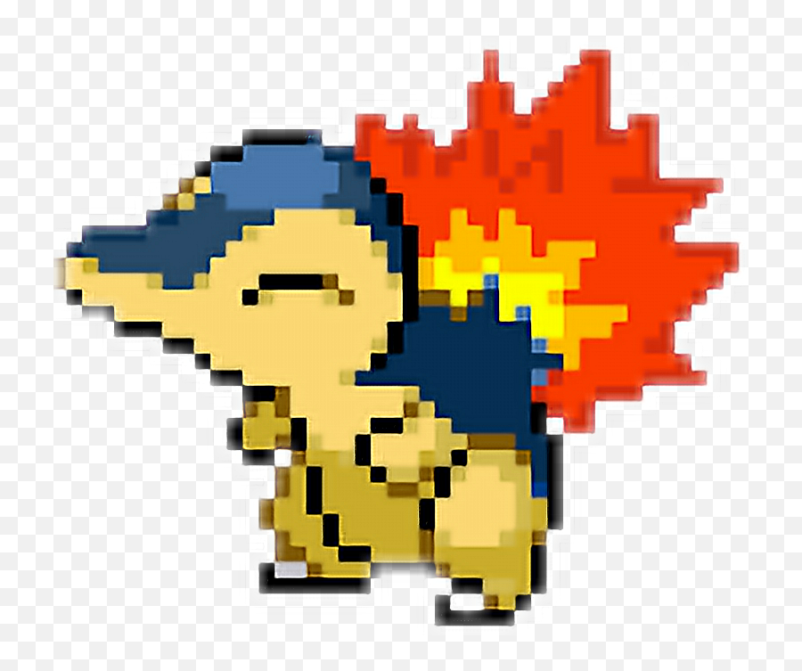 Pokemon Cyndaquil Pixel Sticker - Cyndaquil Cross Stitch Emoji,Cyndaquil Emojis Pokemon Cyndaquil Pixel Sticker - Cyndaquil Cross Stitch Emoji,Cyndaquil Emojis