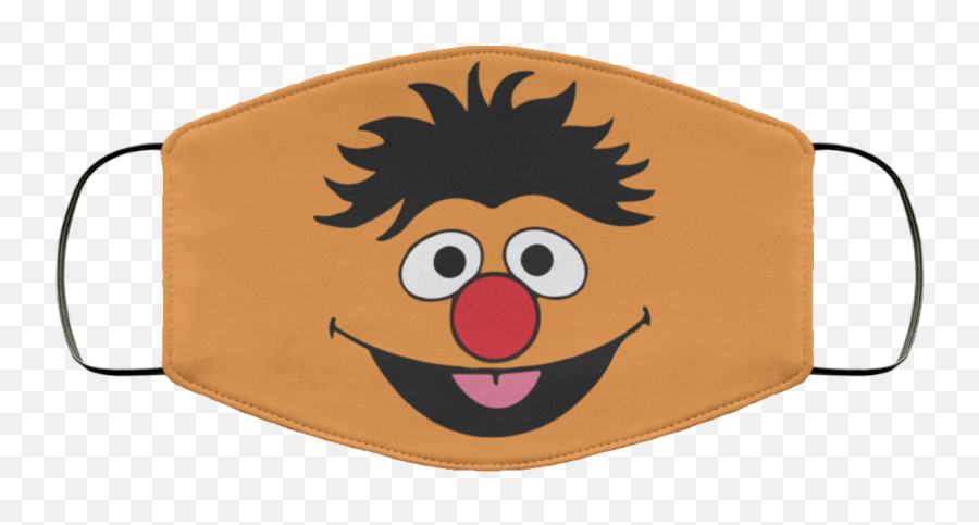 Ernie Face Mask Washable Reusable - Rostros Plaza Sesamo Emoji,Emoticon Faces Mask