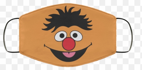 Ernie Face Mask Washable Reusable - Rostros Plaza Sesamo Emoji,Emoticon Faces Mask