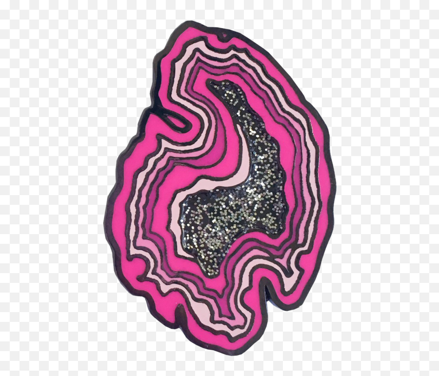 Geode Vagina Pin - Language Emoji,Vagina Emoji -flirtmoji