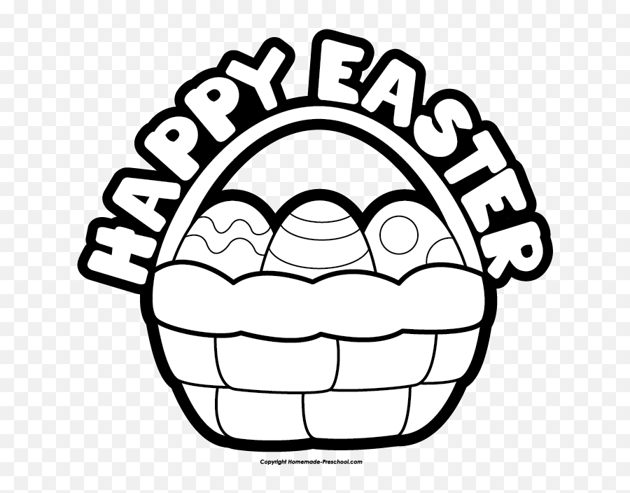 Happiness Clipart Black And White Happiness Black And White - Easter Basket Black And White Png Emoji,Emotions Clipart Black And White