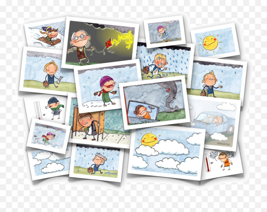 Images Pour Pratiquer Le Vocabulaire Du Temps Weather - Material Didactico Weather Emoji,Flashcards Emotions Francais