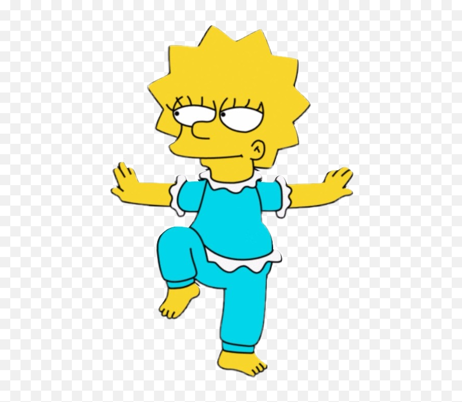 Yoga Yogasticker The Simpsons Sticker By Sam - Lisa Simpson Kung Fu Emoji,The Simpsons Emoji