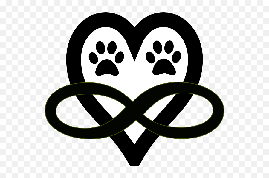 Pawprint Clipart Heart Pawprint Heart - Peine De Los Vientos Emoji,Single Paw Emoji