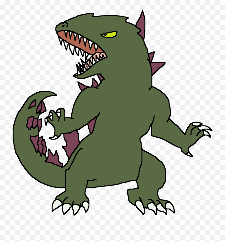 Godzilla 2000 Gcogm Clipart - Animal Figure Emoji,Godzilla Emoticon