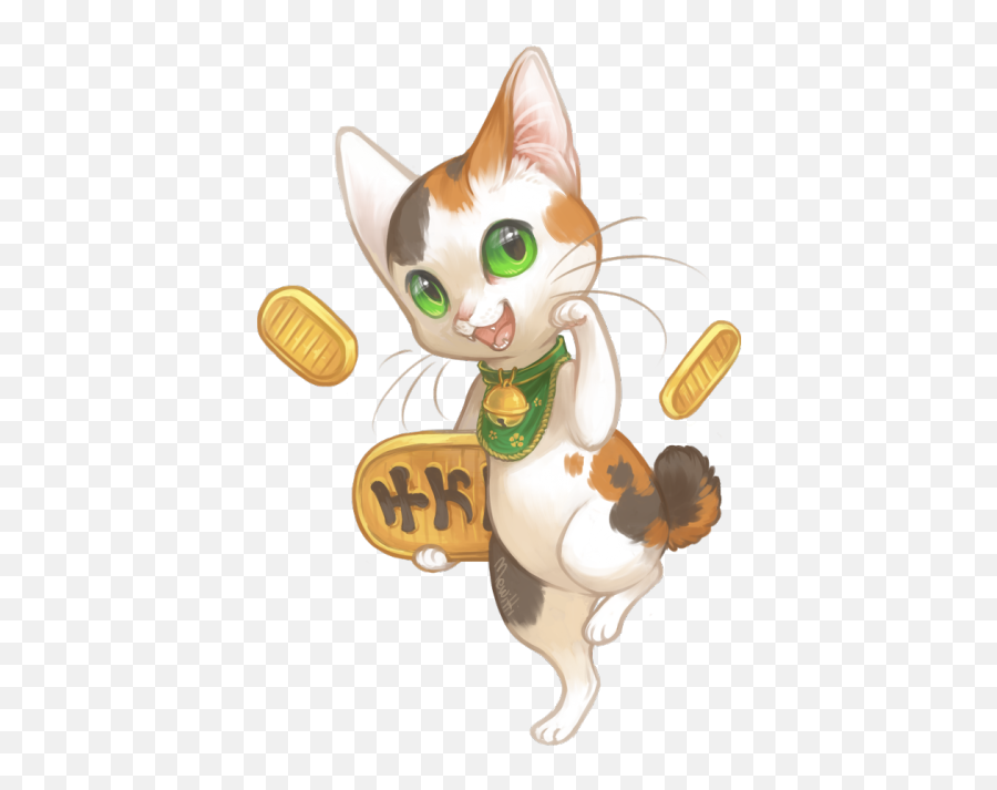 The Most Edited - Cute Lucky Cat Drawing Emoji,Seppuku Emoji