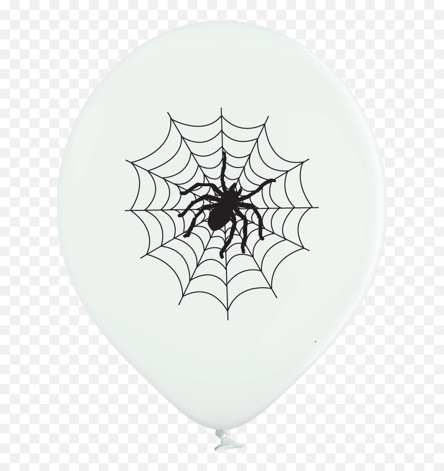 Latex Preprinted Spider Balloons 12 - Spider Web Emoji,Spider Web Emoji
