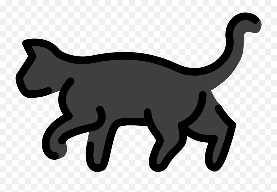 Black Cat Emoji Clipart Free Download Transparent Png - Transparent Black Cat Emoji,Black Emoji