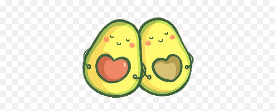 Avocado Cuddle Sticker By Cottonyeni - Happy Emoji,Cuddle Emoji