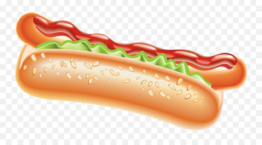 Plain Hot Dog Clipart Png - Hot Dog Vector Png Emoji,Hotdog Emoji