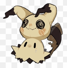 Mimikyu Unmasked Sticker - Fictional Character Emoji,Mimikyu Emoji ...