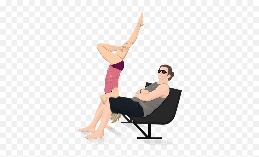 Acroyoga Stickers By Martinternet Inc - Outdoor Furniture Emoji,Barefoot Emoji