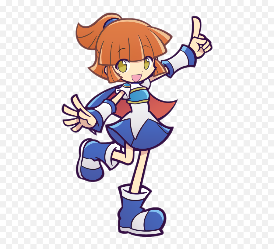 Puyo Puyo Compile Major Characters - Tv Tropes Arle Puyo Puyo Emoji,Hadouken Emoticon