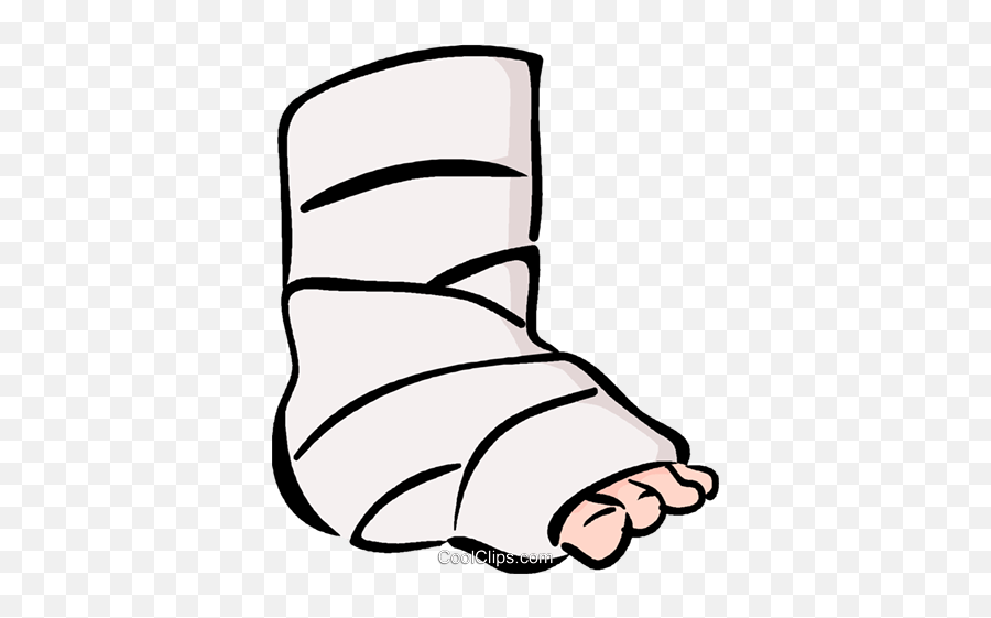 Broken Ankle - Transparent Leg Cast Clipart Emoji,Broken Leg Emoji