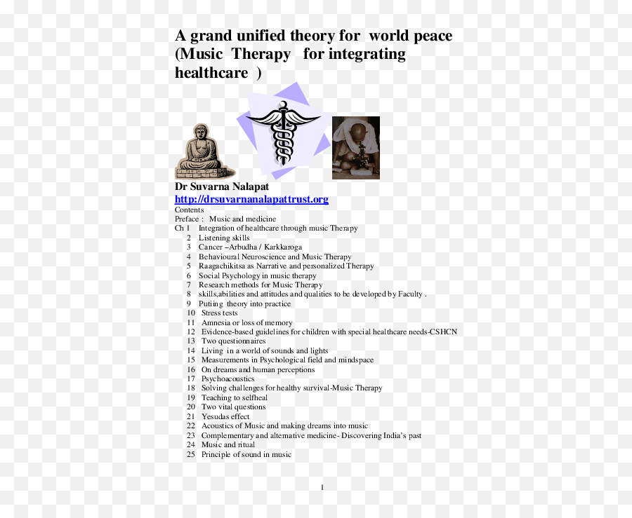 Pdf A Grand Unified Theory For World Peace Music Therapy - Generic Medical Emoji,Rhythmical Presentation Of Emotion-inducing Pictures