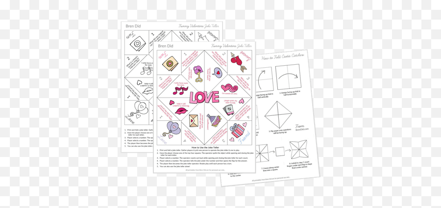 Free Printable Valentine Joke Teller Emoji,Easy Paper Crafts Emoji Forchen Teller