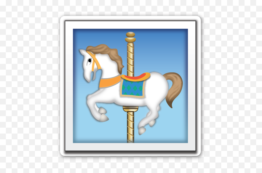 Carousel Horse - Png Carousel Horse Emoji,Emoji Trunk Or Treat