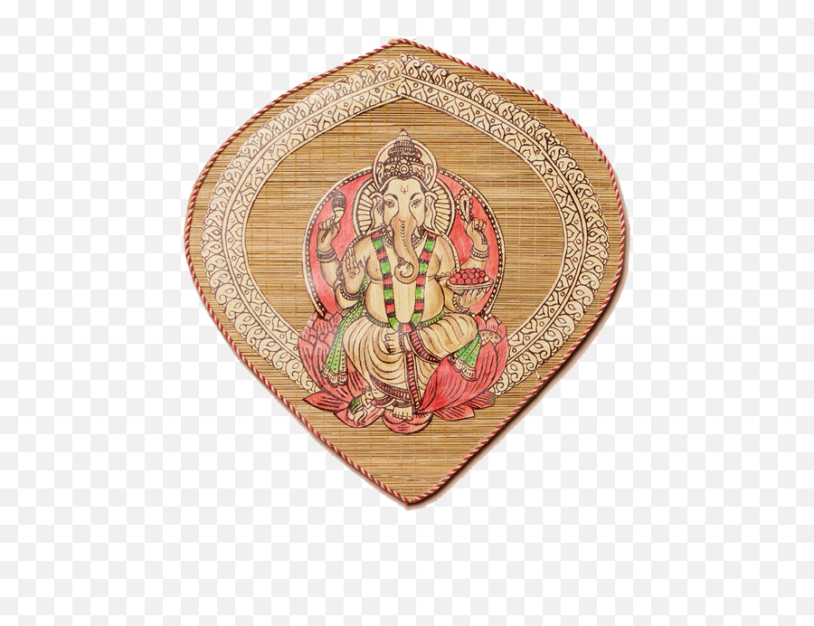 Bamboo Ganesh Wall Hanging - Decorative Emoji,Bamboo Emoji