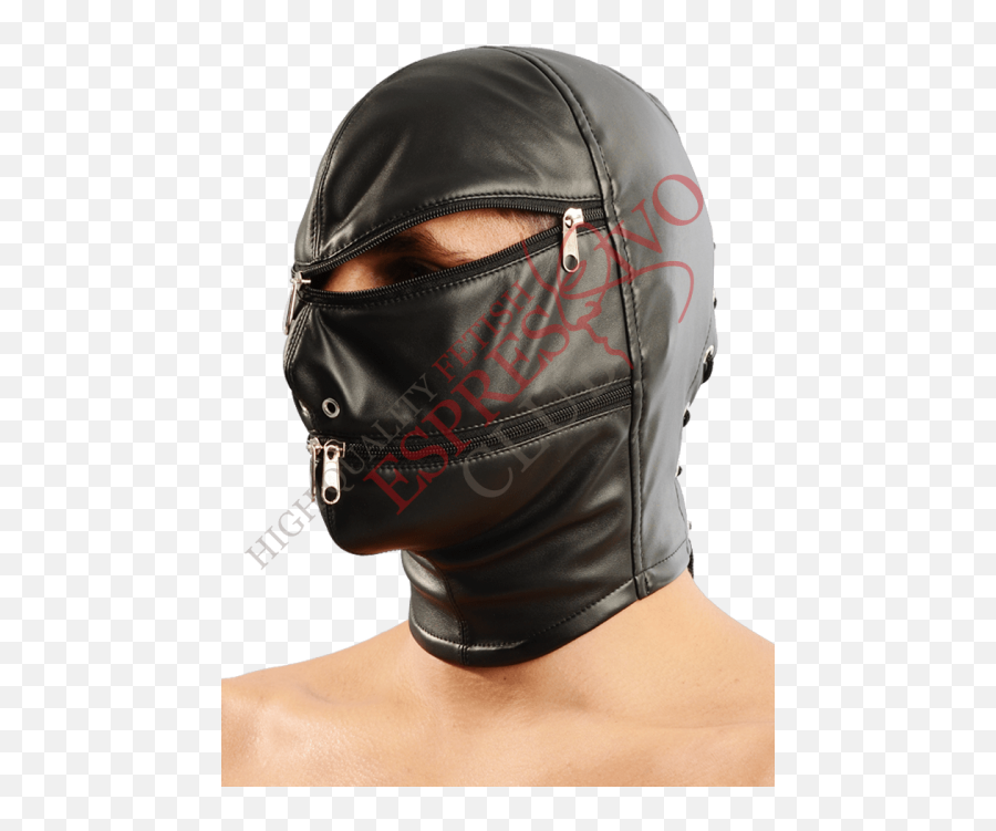 Open Face Hood With Ponytail Tube High Quality Fetish - Hood With Zipper Bdsm Emoji,Masks Of Men Hiding Behind Emotions