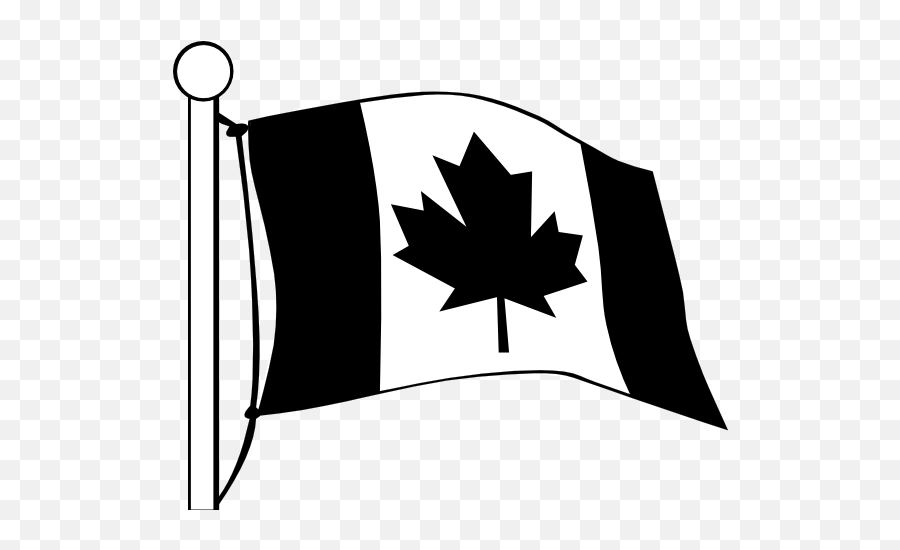 Transparent Blank Flag Png - Black And White Canadian Flag Png Emoji,White Flag Surrender Emoji