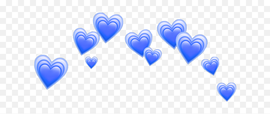 Blue Emoji Sticker By Tom Holland Enthusiast - Blue Heart Crown Png,Heart Emoji Meme Transparent