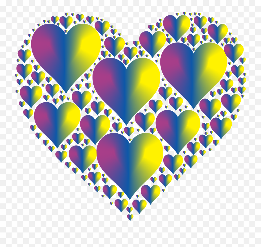 Hearts In Heart Rejuvenated 17 No - Transparent Background Colorful Heart Png Emoji,(syne) Emojis