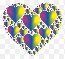 Hearts In Heart Rejuvenated 17 No - Transparent Background Colorful Heart Png Emoji,(syne) Emojis